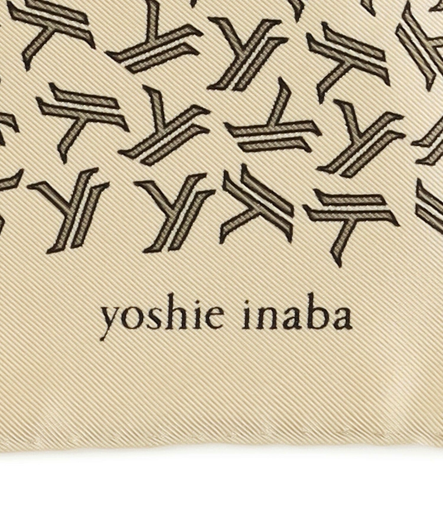 【yoshie inaba】モノグラムスカーフ 詳細画像 ブラック 3