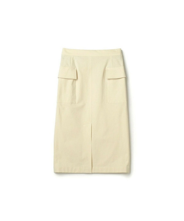 【yoshie inaba】コットンストレッチポケット付きタイトスカート