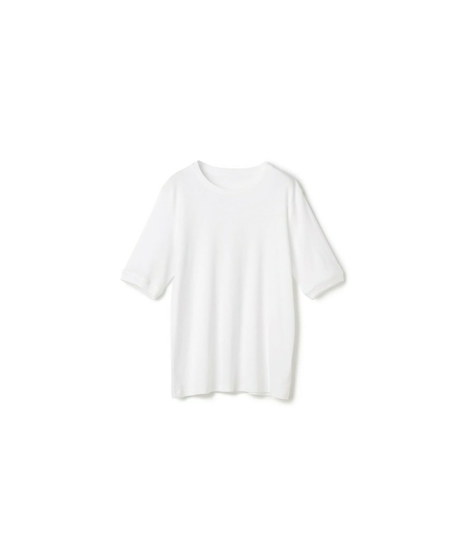 【yoshie inaba】コットンジャージ半袖Tシャツ 詳細画像 ホワイト 1