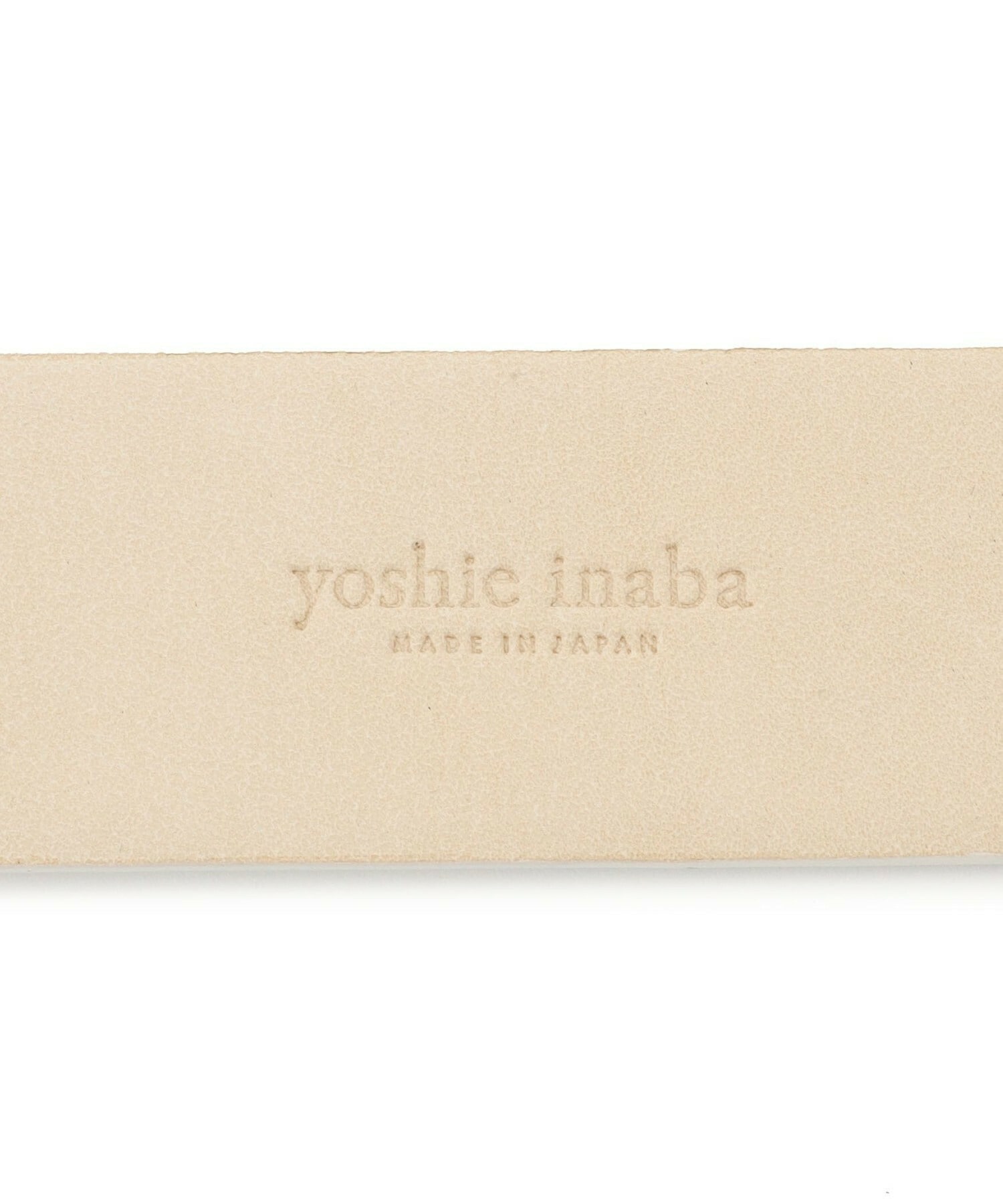 【yoshie inaba】｜2BUY10%OFF対象｜U字バックルベルト40mm 詳細画像 オフホワイト 3