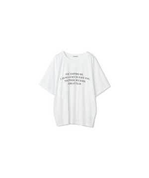 【yoshie inaba】ロゴビッグTシャツ 詳細画像 ホワイト 1