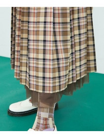 【FRAPBOIS】クラッシチェック スカート 詳細画像 グリーン 8