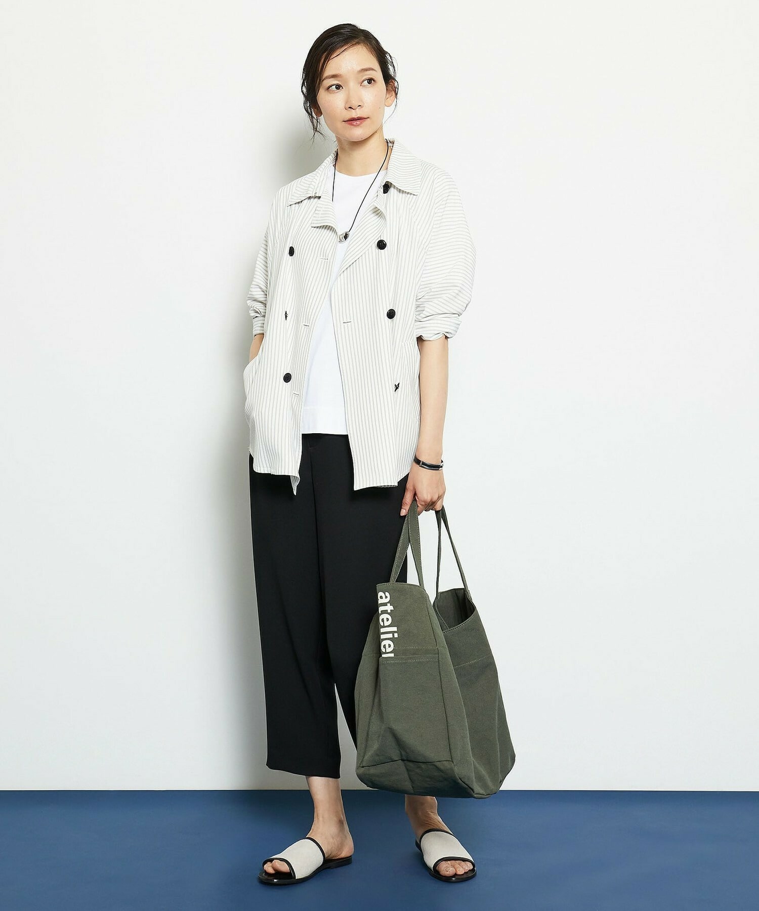 ストライプシャツジャケット Bigi Online Store ビギ オンラインストア ストライプシャツジャケット Bigi Online Store ビギ オンラインストア