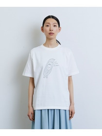 【LOISIR】アーティストコラボ：LOISIR×TORANEKOBONBONプリントTシャツ 詳細画像 ホワイト 3