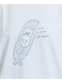 【LOISIR】アーティストコラボ：LOISIR×TORANEKOBONBONプリントTシャツ 詳細画像 ホワイト 6