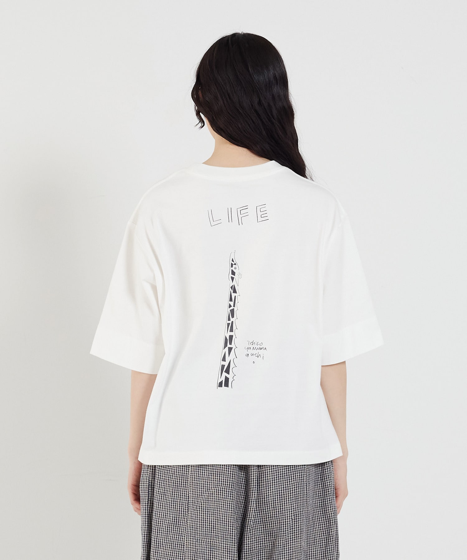 【congés payés】ichiro yamaguchi.半袖Tシャツ 詳細画像 グレイッシュベージュ 9