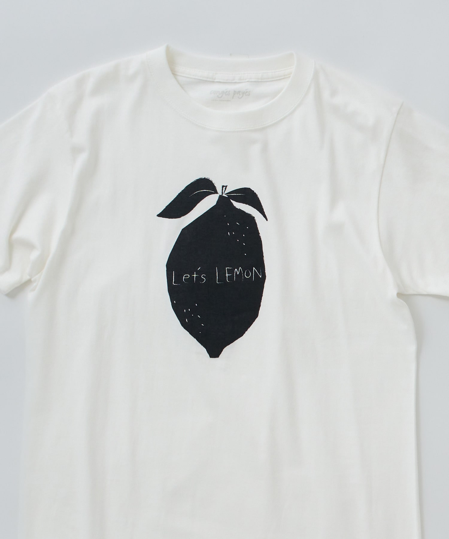【congés payés】Lets Lemon Tシャツ 詳細画像 ホワイト 9