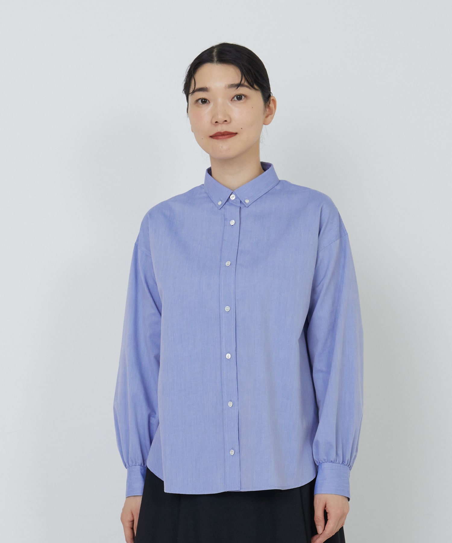【ADIEU TRISTESSE】ボタンダウンシャツ 詳細画像 ブルー 1
