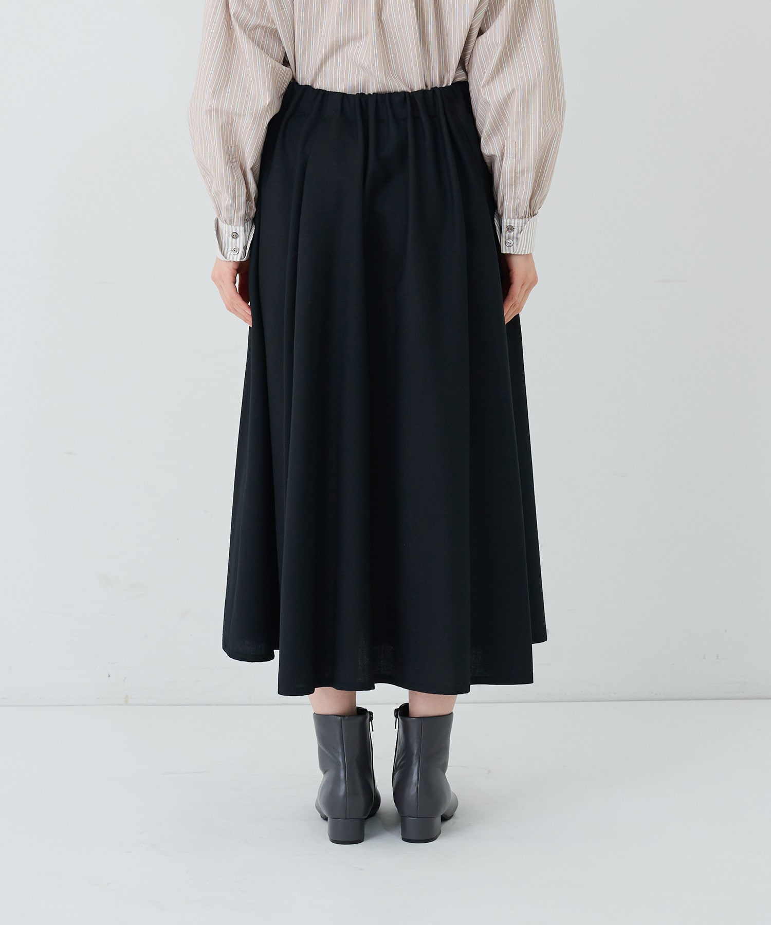 【ADIEU TRISTESSE】ギャザースカート 詳細画像 ブラック 15