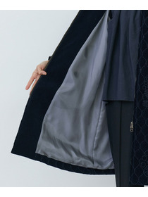 【LOISIR】｜2BUY10%OFF・3BUY20%OFF｜別珍キルティング刺繍コート 詳細画像 ネイビー 15