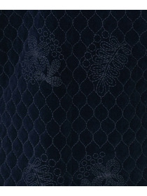 【LOISIR】｜2BUY10%OFF・3BUY20%OFF｜別珍キルティング刺繍コート 詳細画像 ネイビー 16