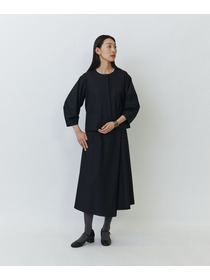 【LOISIR】エステルウールラップディテールスカート 詳細画像 ブラック 4
