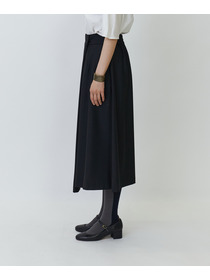 【LOISIR】エステルウールラップディテールスカート 詳細画像 ブラック 7