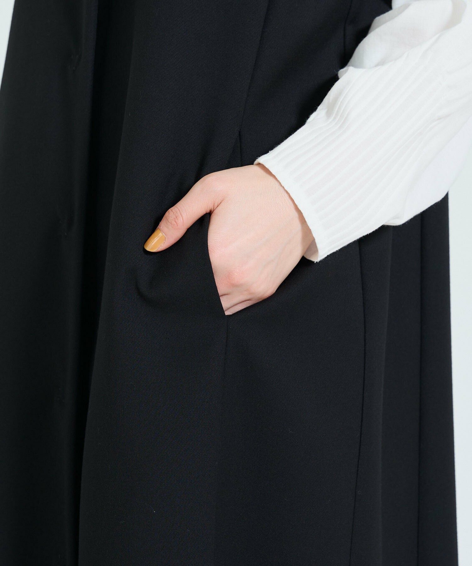 【ADIEU TRISTESSE】ダブルクロスフロントオープンジャンパースカート 詳細画像 ブラック 12