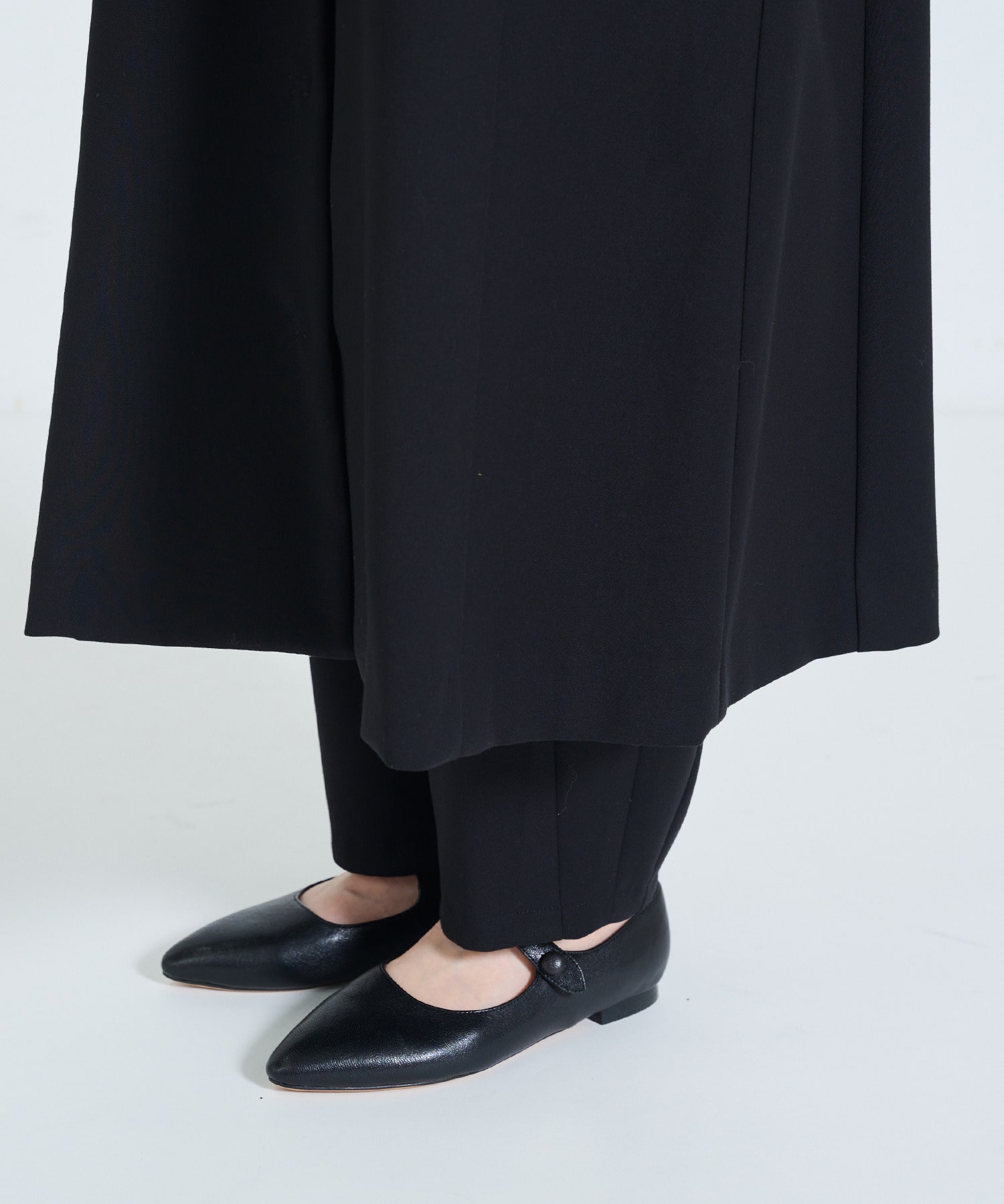 【ADIEU TRISTESSE】ダブルクロスフロントオープンジャンパースカート 詳細画像 ブラック 13