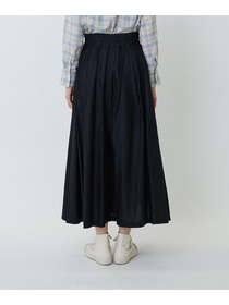 【LOISIR】ライトモールスキンギャザーフレアーデザインスカート 詳細画像 ブラック 15