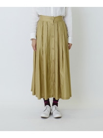 【LOISIR】ライトモールスキンギャザーフレアーデザインスカート 詳細画像 ブラック 5