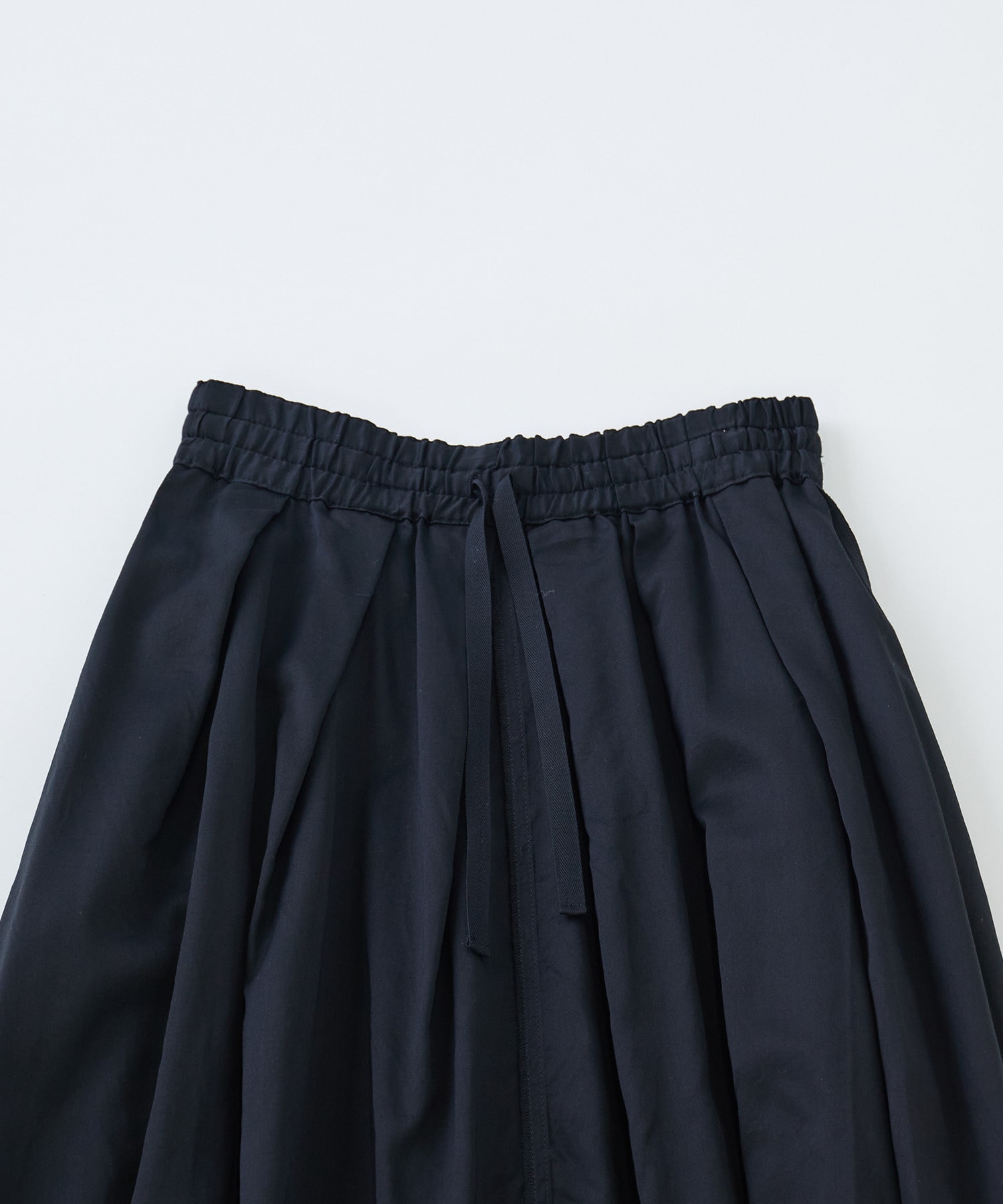 【LOISIR】ライトモールスキンギャザーフレアーデザインスカート 詳細画像 ブラック 20