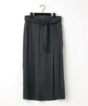 【MOGA】【Lサイズ】ラグジュアリーサテンタイトスカート 詳細画像 ブラック 1