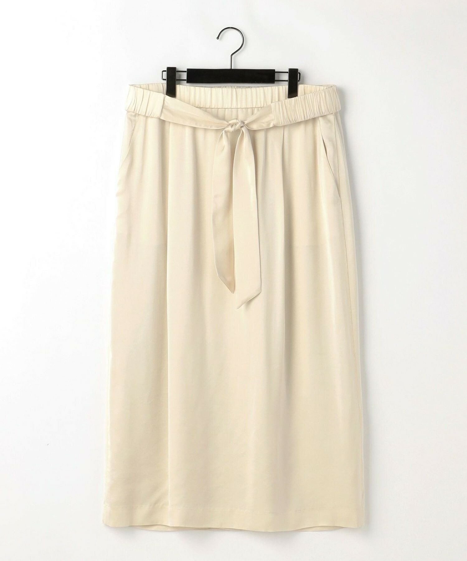 【MOGA】【Lサイズ】ラグジュアリーサテンタイトスカート 詳細画像 オフホワイト 1