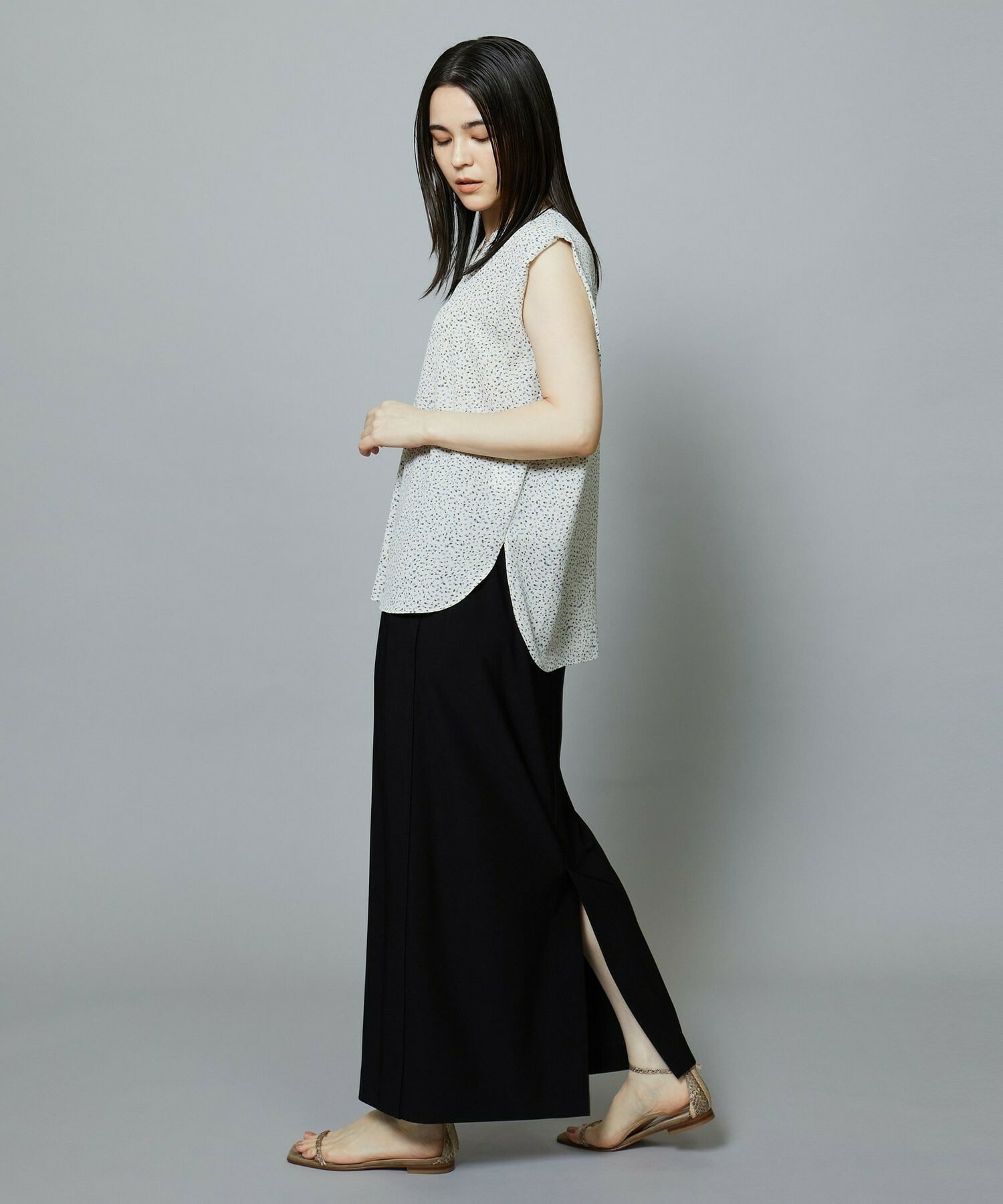 【MOGA】【Lサイズ】トリアセハイテンションIラインスカート 詳細画像 ブラック 18