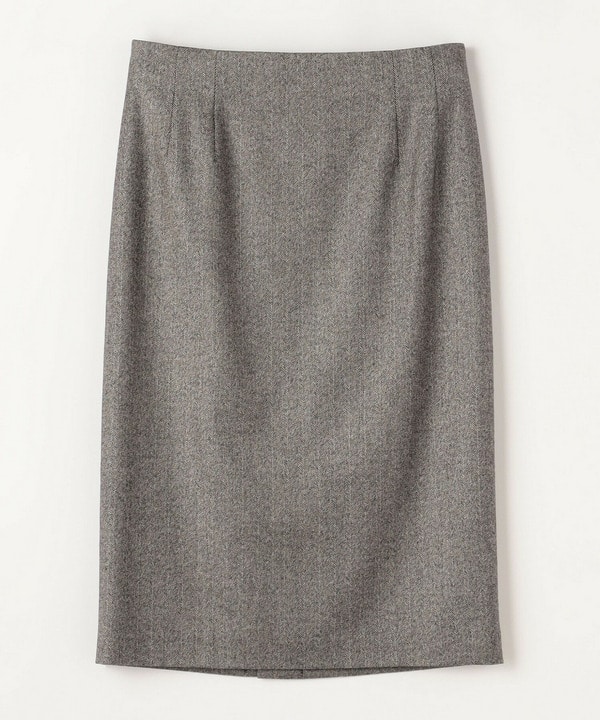 【wb】【Lサイズ】ツイードヘリンボンタイトスカート
