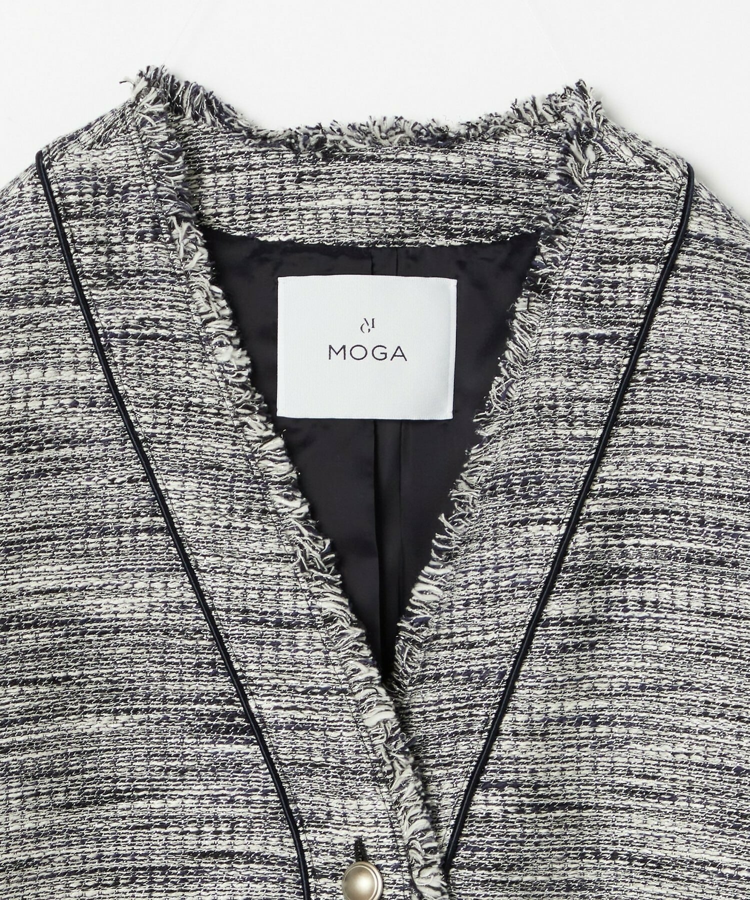 【MOGA】【Lサイズ】ブライトファンシーツイードジャケット 詳細画像 オフホワイト 2