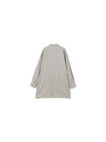 【yoshie inaba】STRETCH WOOL OVERSIZED SHIRT 詳細画像 ライトグレー 8