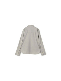 【yoshie inaba】STRETCH WOOL SHORT BOXY SHIRT WITH WIDE TIE 詳細画像 ライトグレー 7