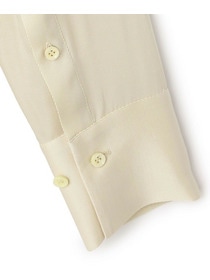 【yoshie inaba】CREPE TWILL TIE-DETAILED BLOUSE 詳細画像 ブラック 6