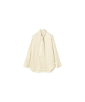 【yoshie inaba】CREPE TWILL TIE-DETAILED BLOUSE 詳細画像 ライトベージュ 1