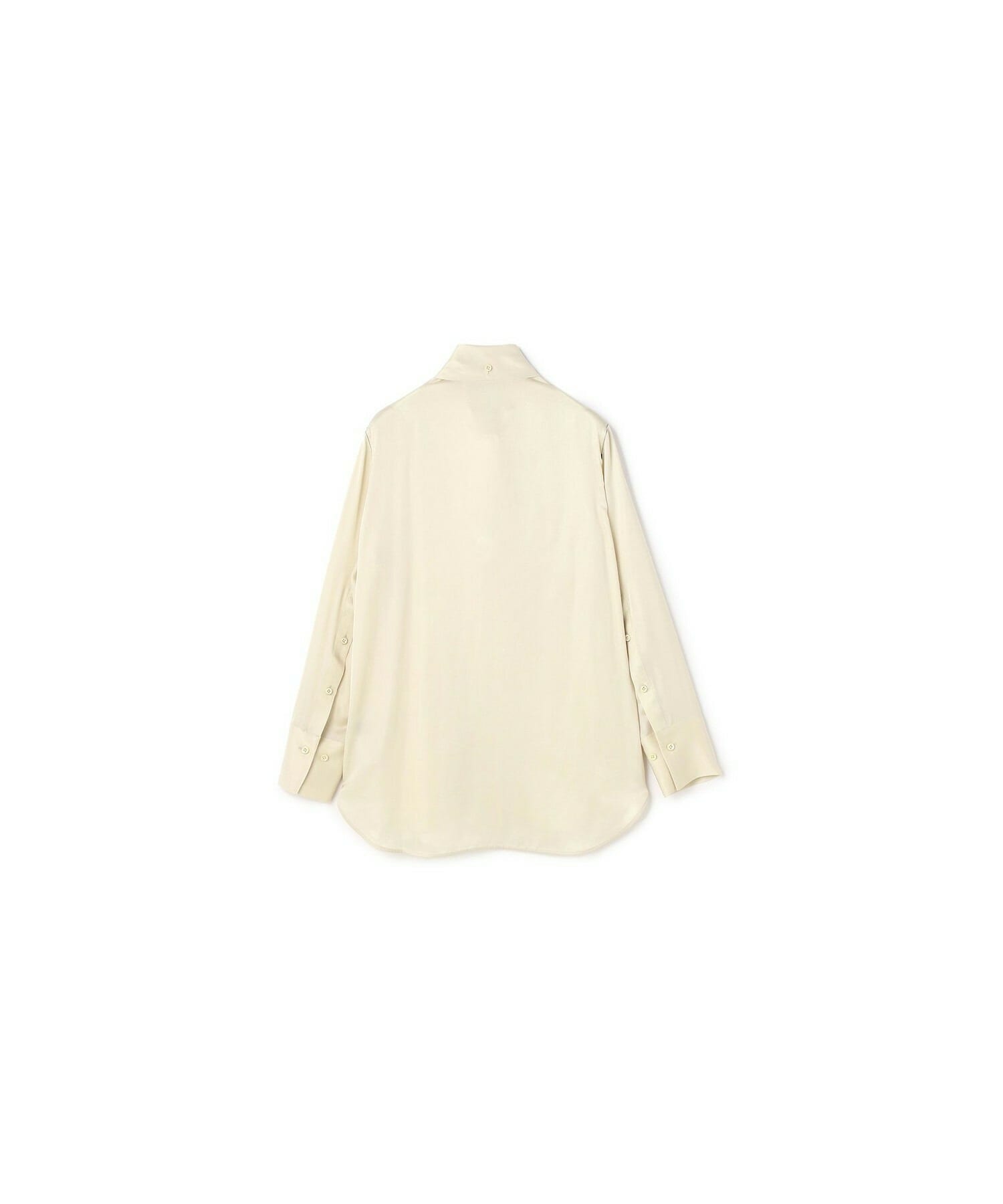 【yoshie inaba】CREPE TWILL TIE-DETAILED BLOUSE 詳細画像 ブラック 4