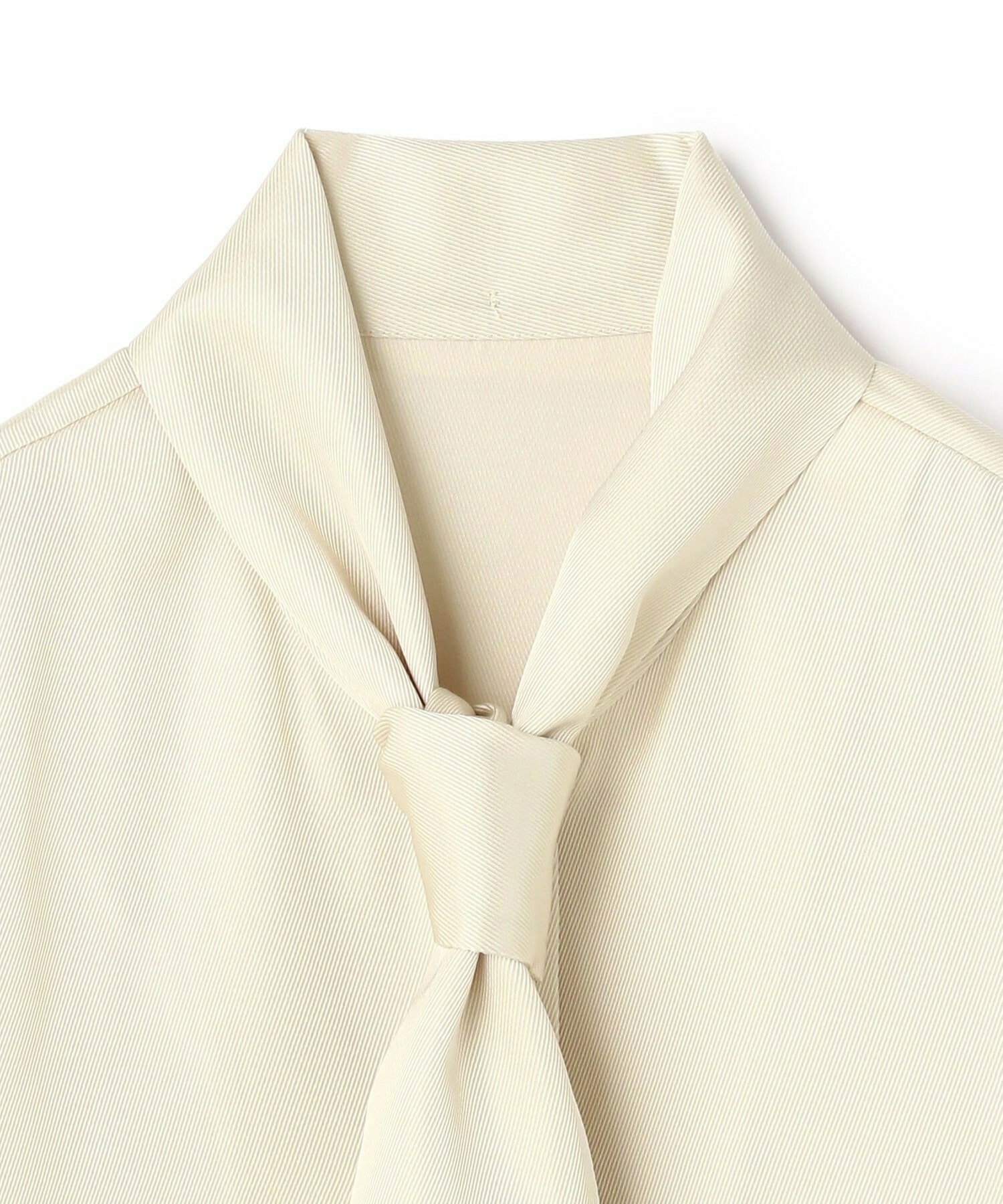 【yoshie inaba】CREPE TWILL TIE-DETAILED BLOUSE 詳細画像 ブラック 5