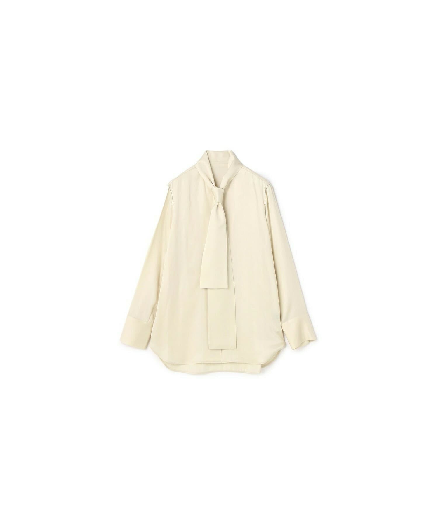 【yoshie inaba】CREPE TWILL TIE-DETAILED BLOUSE 詳細画像 ライトベージュ 1