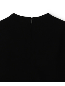 【yoshie inaba】LIGHT DOUBLE CLOTH "BIAS-CUT" TOP 詳細画像 ブラック 11