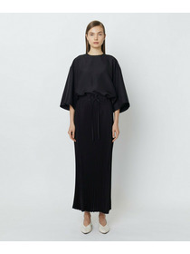 【yoshie inaba】SILK HABUTAE OVERSIZED PULL OVER TOP 詳細画像 グレー 7