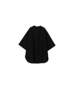 【yoshie inaba】SILK HABUTAE OVERSIZED PULL OVER TOP 詳細画像 ブラック 1