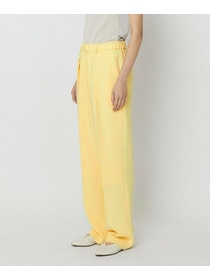 【yoshie inaba】LIGHT DOUBLE CLOTH MODERN TROUSERS W/GATHER BELT 詳細画像 ブラック 2