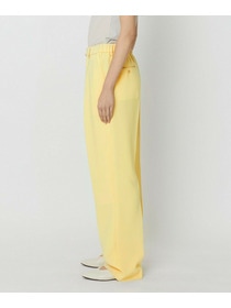 【yoshie inaba】LIGHT DOUBLE CLOTH MODERN TROUSERS W/GATHER BELT 詳細画像 ブラック 3