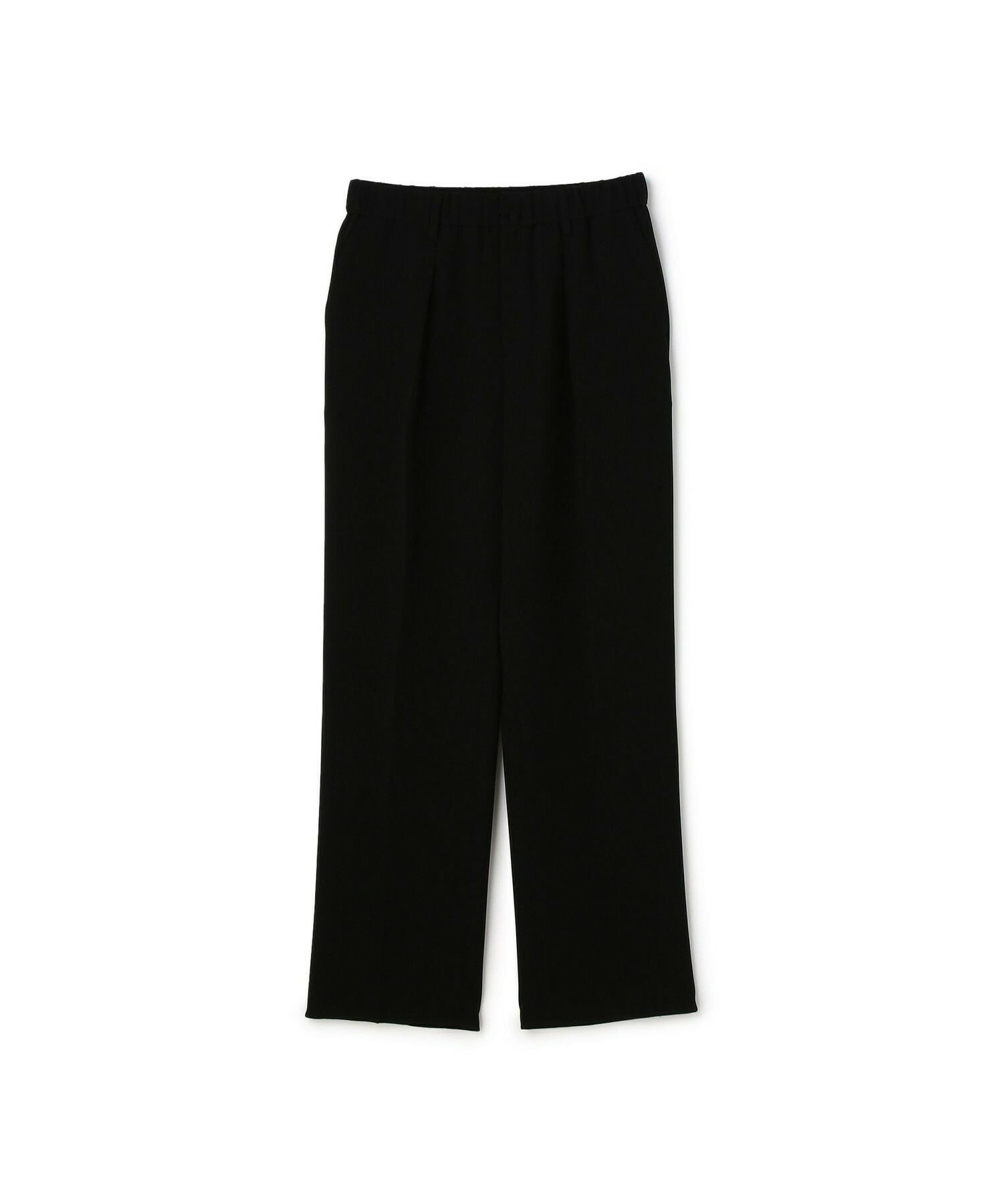 【yoshie inaba】LIGHT DOUBLE CLOTH MODERN TROUSERS W/GATHER BELT 詳細画像 ブラック 1