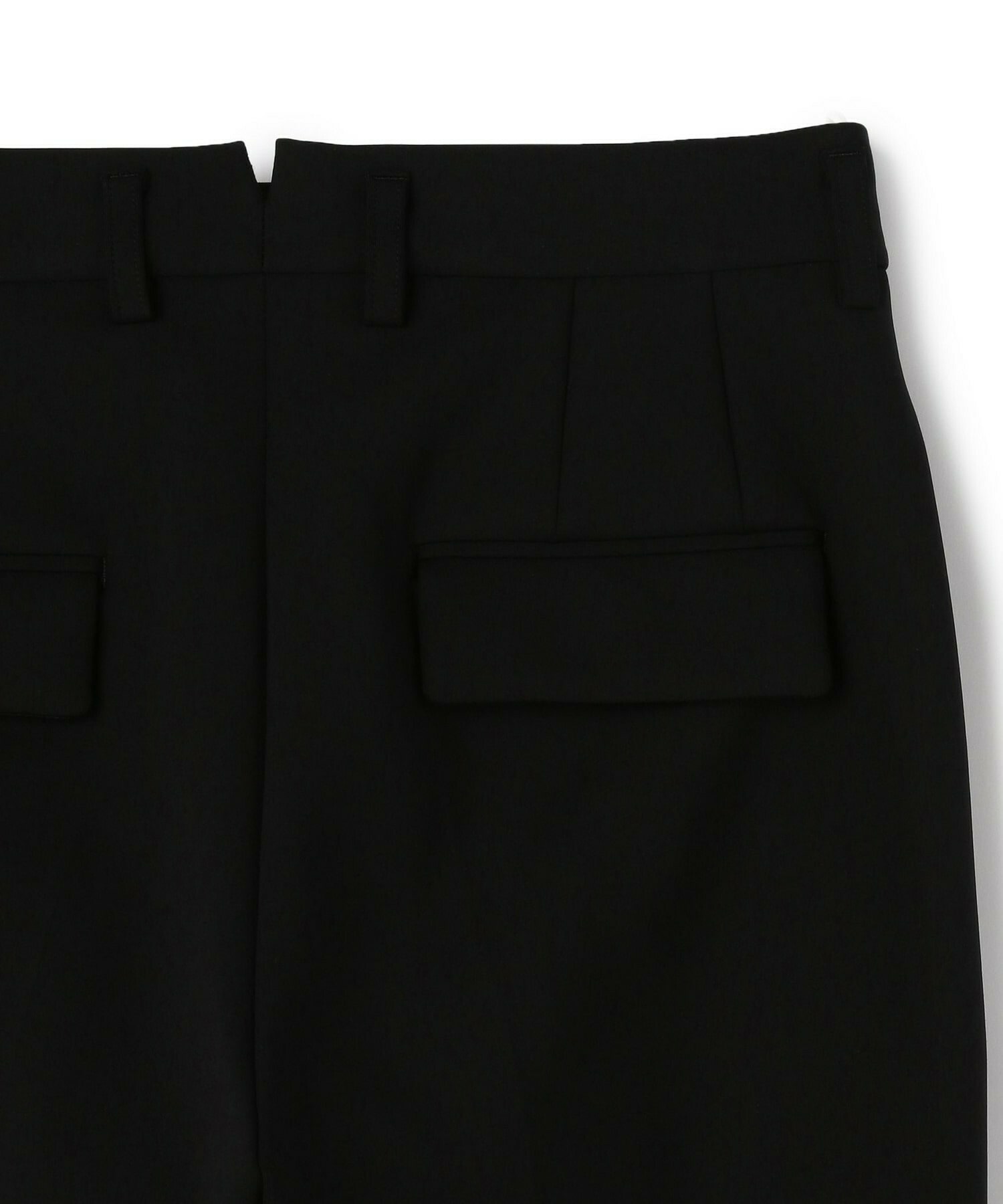【yoshie inaba】RECYCLE NYLON DOUBLE PLEATED TAPERED  PANTS 詳細画像 ブラック 11
