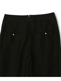 【yoshie inaba】SILK HABUTAE WIDE MEN'S PANTS 詳細画像 ブラック 11