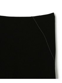 【yoshie inaba】LIGHT DOUBLE CLOTH  “BIAS-CUT” “SPIRAL SEAMED” SKIRT 詳細画像 ブラック 8