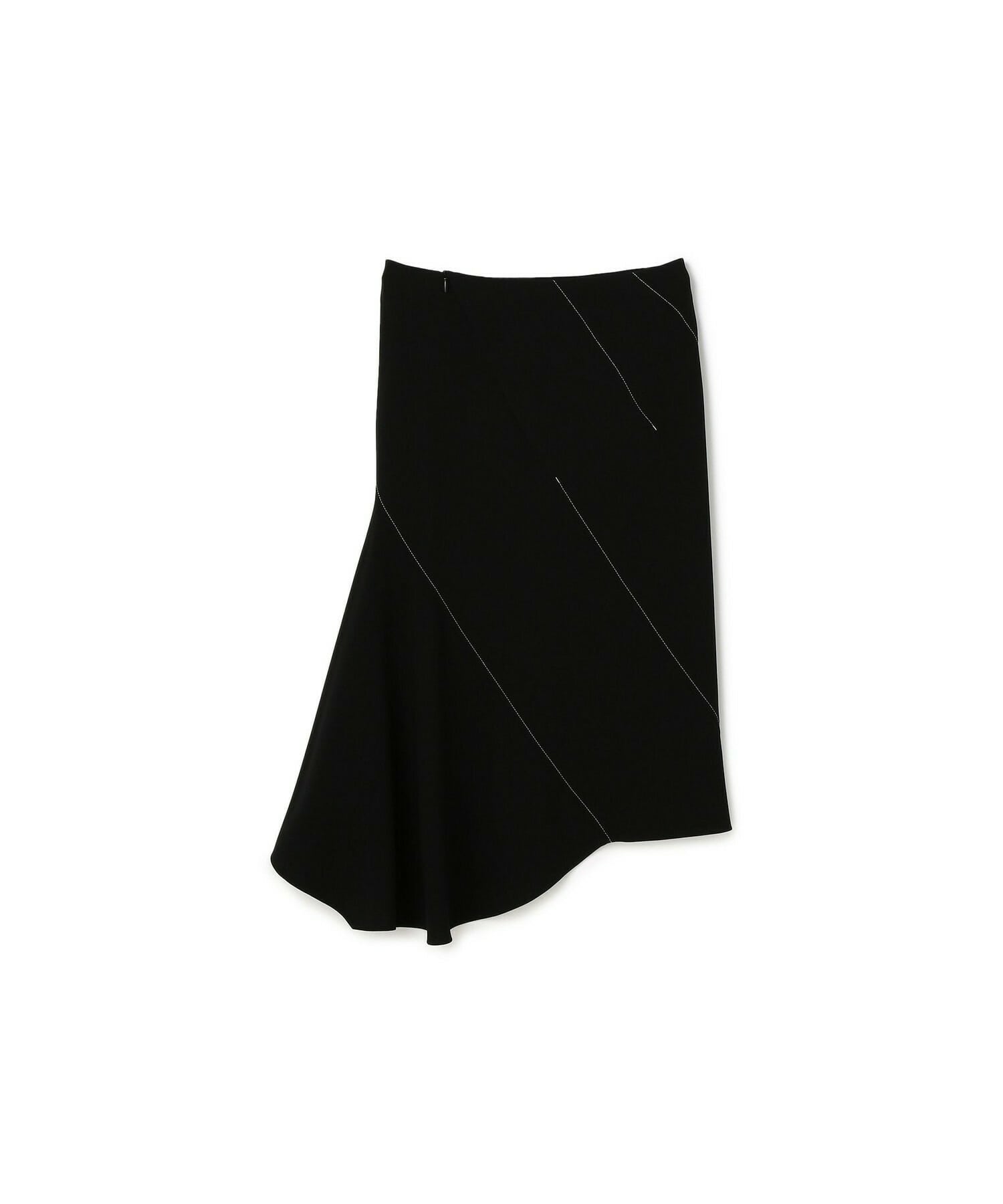 【yoshie inaba】LIGHT DOUBLE CLOTH  “BIAS-CUT” “SPIRAL SEAMED” SKIRT 詳細画像 ブラック 6