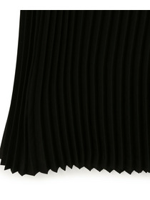 【yoshie inaba】SILK HABUTAE DRAWSTRING PLEATED SKIRT  詳細画像 ブラック 9