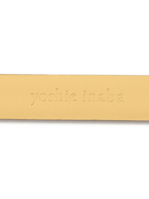 【yoshie inaba】エナメル塗装バックルベルト15mm 詳細画像 ブラック 3