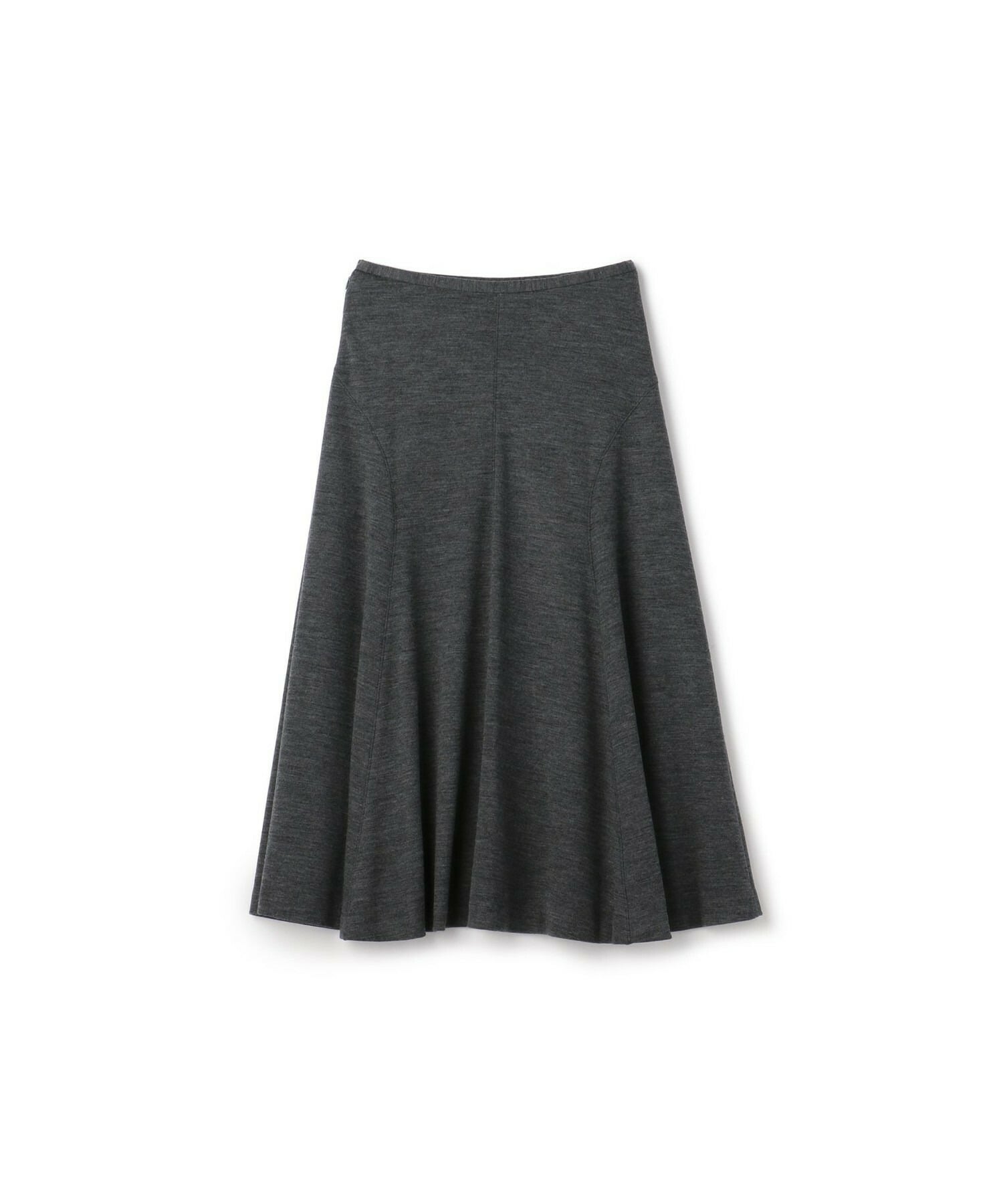 【yoshie inaba】ウールジャージースカート 詳細画像 グレー 1