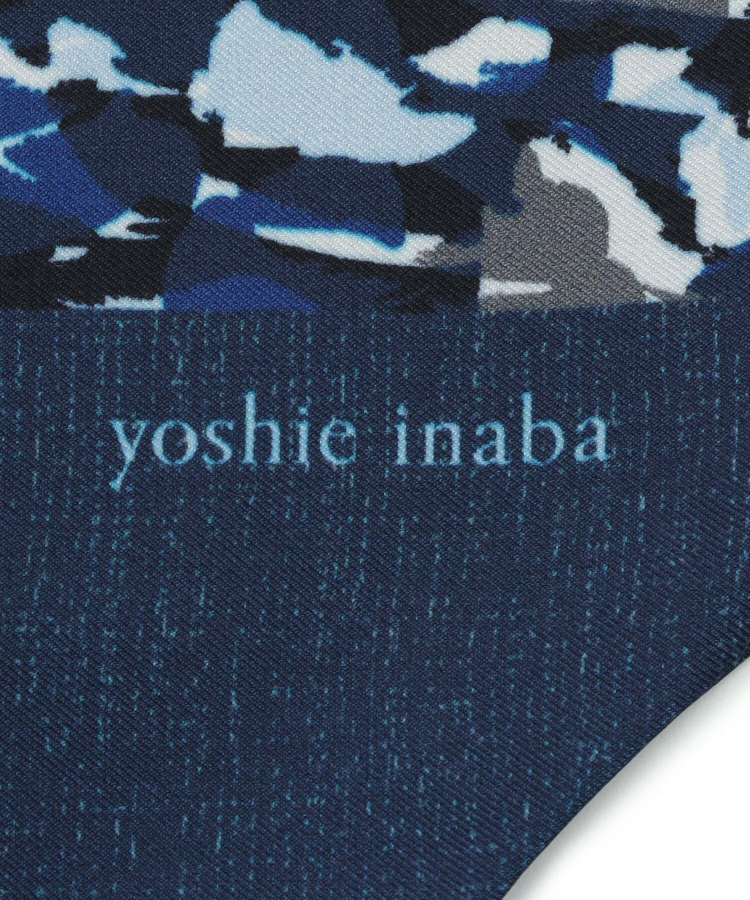 【yoshie inaba】ペタルプリントスカーフ 詳細画像 ブルー系その他 2