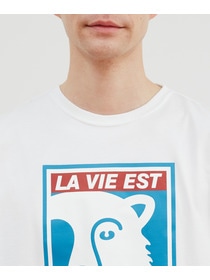 【FRAPBOIS】LA VIE EST AVENTURE×FRAPBOIS Tシャツ フロントプリント 詳細画像 ネイビー 5