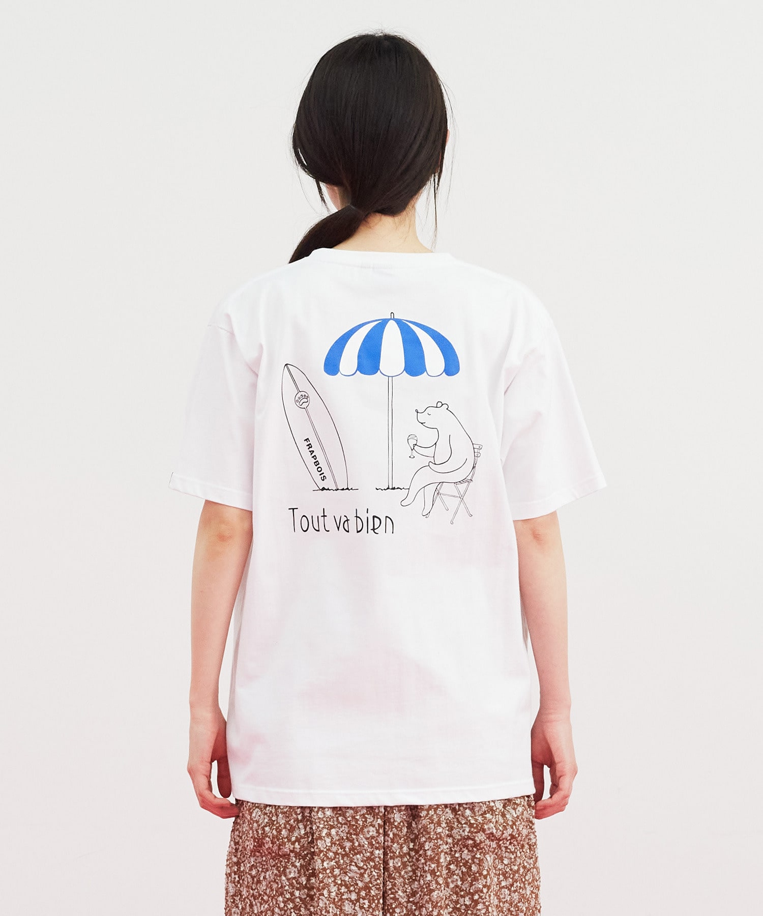【FRAPBOIS】LA VIE EST AVENTURE×FRAPBOIS Tシャツ バックプリント 詳細画像 ホワイト 11